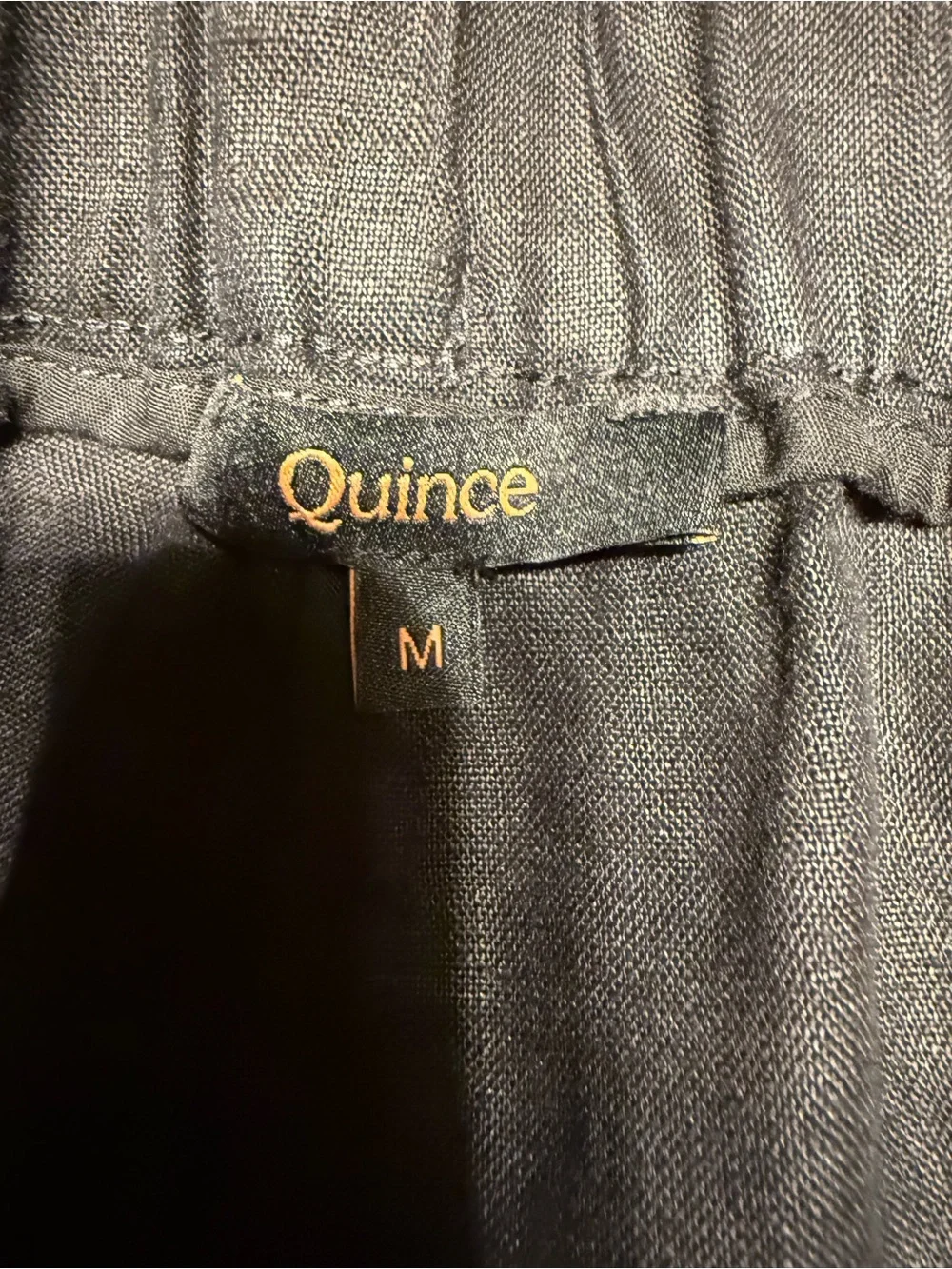 Quince European Linen Pants Wide Leg - Black- Medium- NWOT